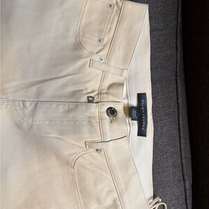 Vintage Ralph Lauren Cream Lamb Leather Pants